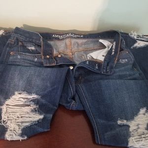 2 american eagle jeans size 6